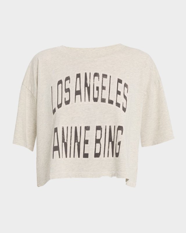 Johnny Logo-Print Cropped T-Shirt